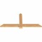Ekena Millwork Eugene Smooth Timber Gable Bracket, Western Red Cedar, 48"W x 22"H x 1 1/2"D x 3 1/2"F, 11/12 Pitch GBW048X22X0204EUG00SWR - alternate 3
